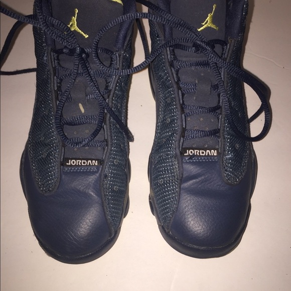 YOUTH Nike Air jordans blue retro 13 size 2y kids - Picture 2 of 4